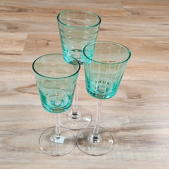 🩵PartyLite Santorini Stemmed Tealight/Votive Candle Holder Trio - Picture 4 of 12